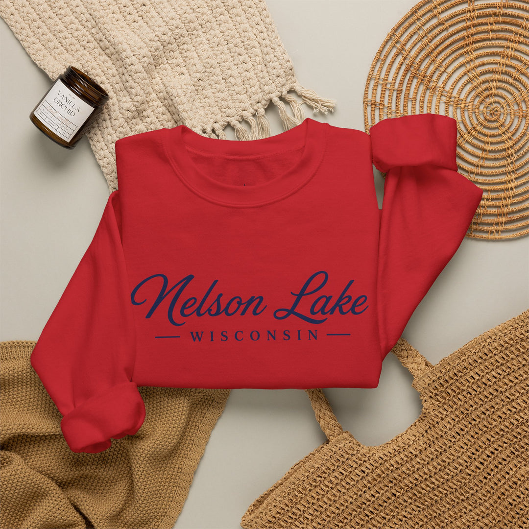 Nelson Lake Wisconsin Crewneck Sweatshirt