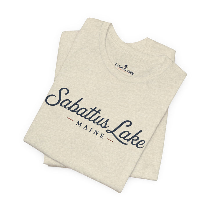 Sabattus Lake Maine Tee — Classic Maine Lake T‑Shirt
