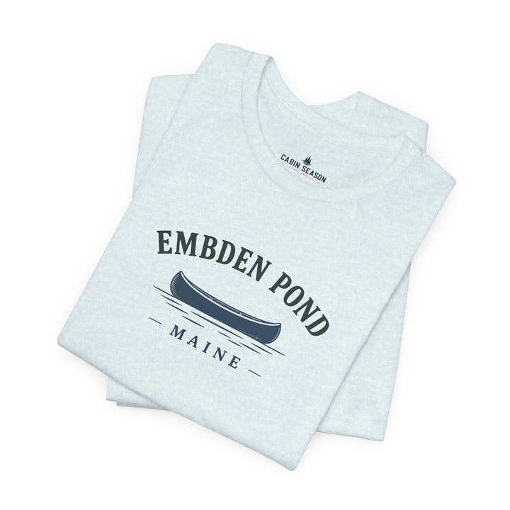 Embden Pond Maine Canoe Tee