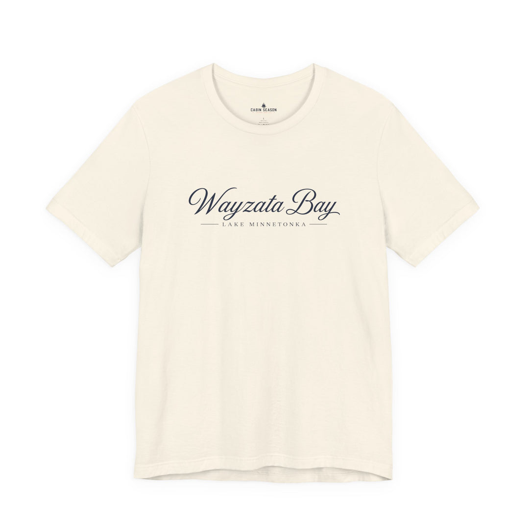 Wayzata Bay Script Tee - Minnesota Lake Script T-Shirt