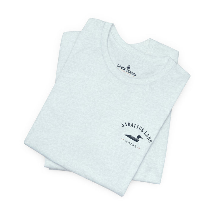 Sabattus Lake Sunset Boat Tee