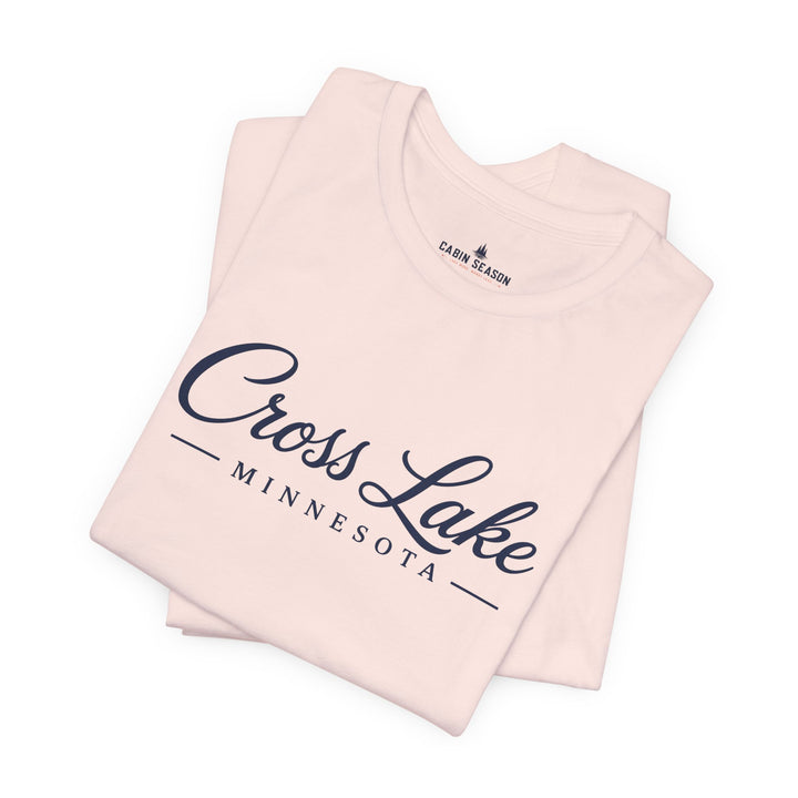 Cross Lake Minnesota Tee — Cross Lake Script T-Shirt