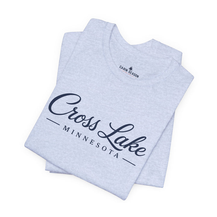 Cross Lake Minnesota Tee — Cross Lake Script T-Shirt