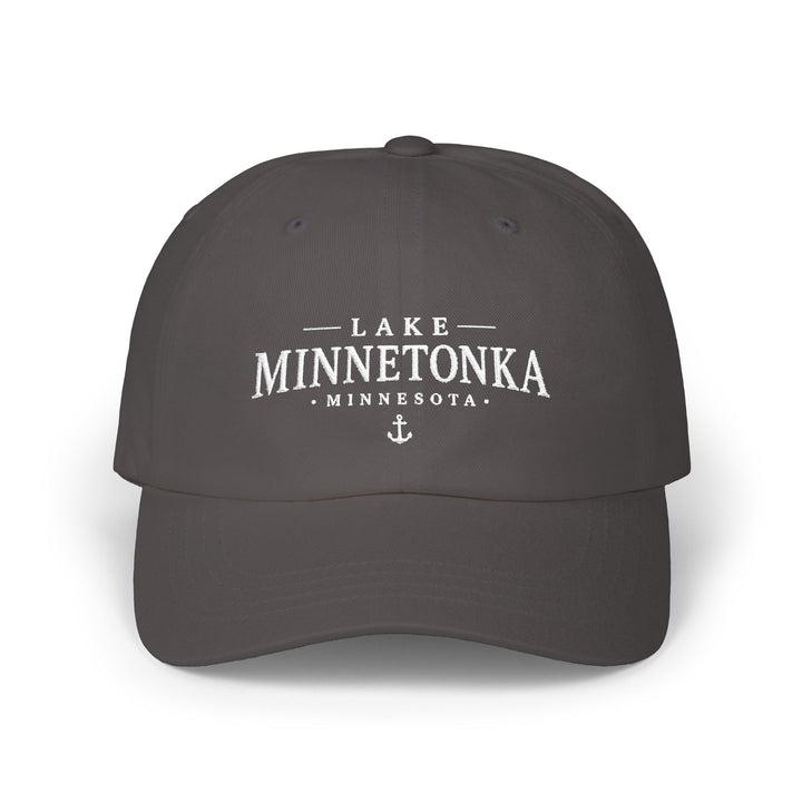 Lake Minnetonka Hat - Dark Embroidered Anchor Hat