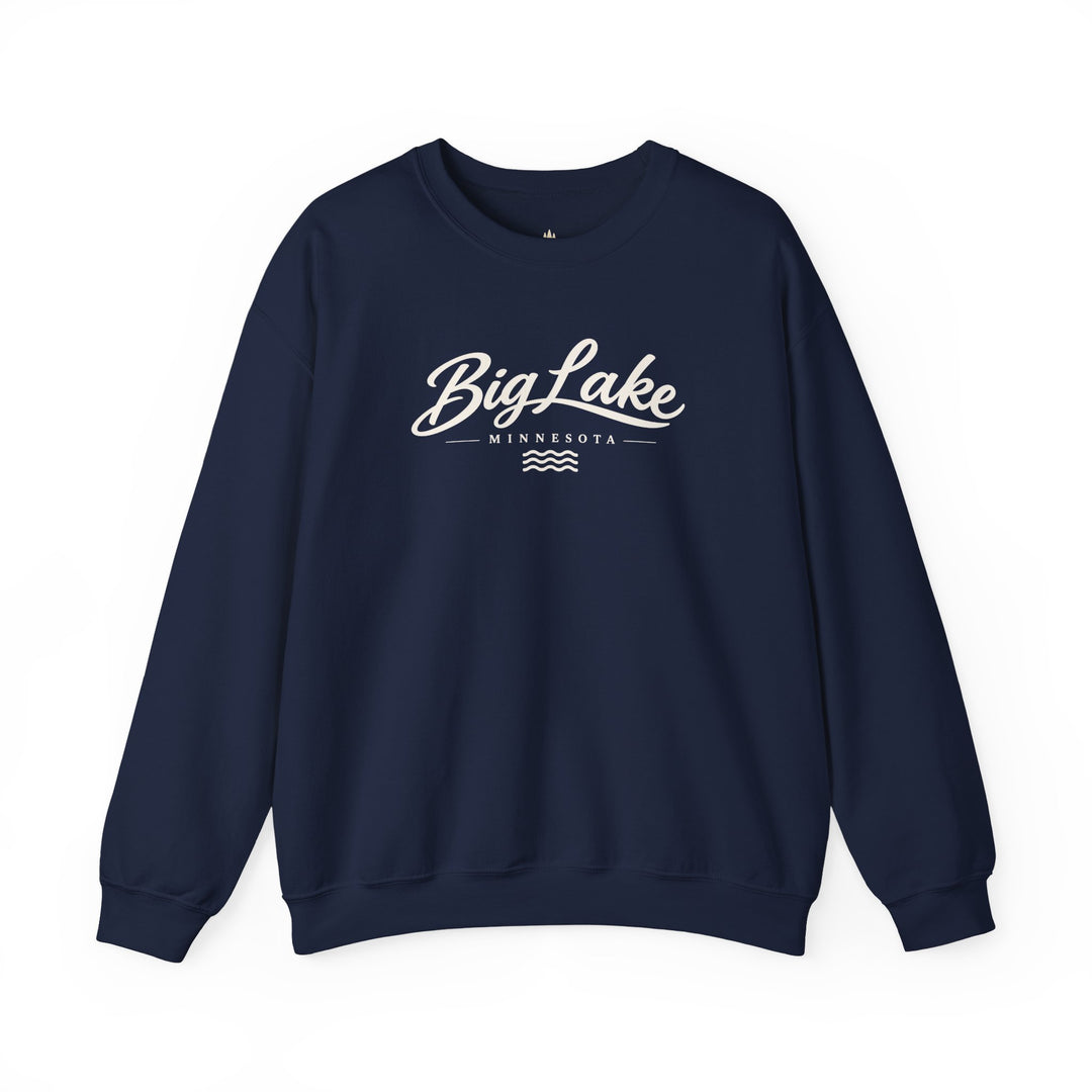 Big Lake Minnesota Crewneck Sweatshirt - Vintage Lake Script Shirt