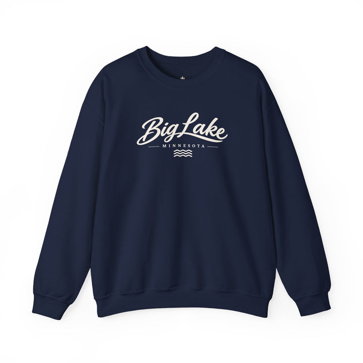 Big Lake Minnesota Crewneck Sweatshirt - Vintage Lake Script Shirt