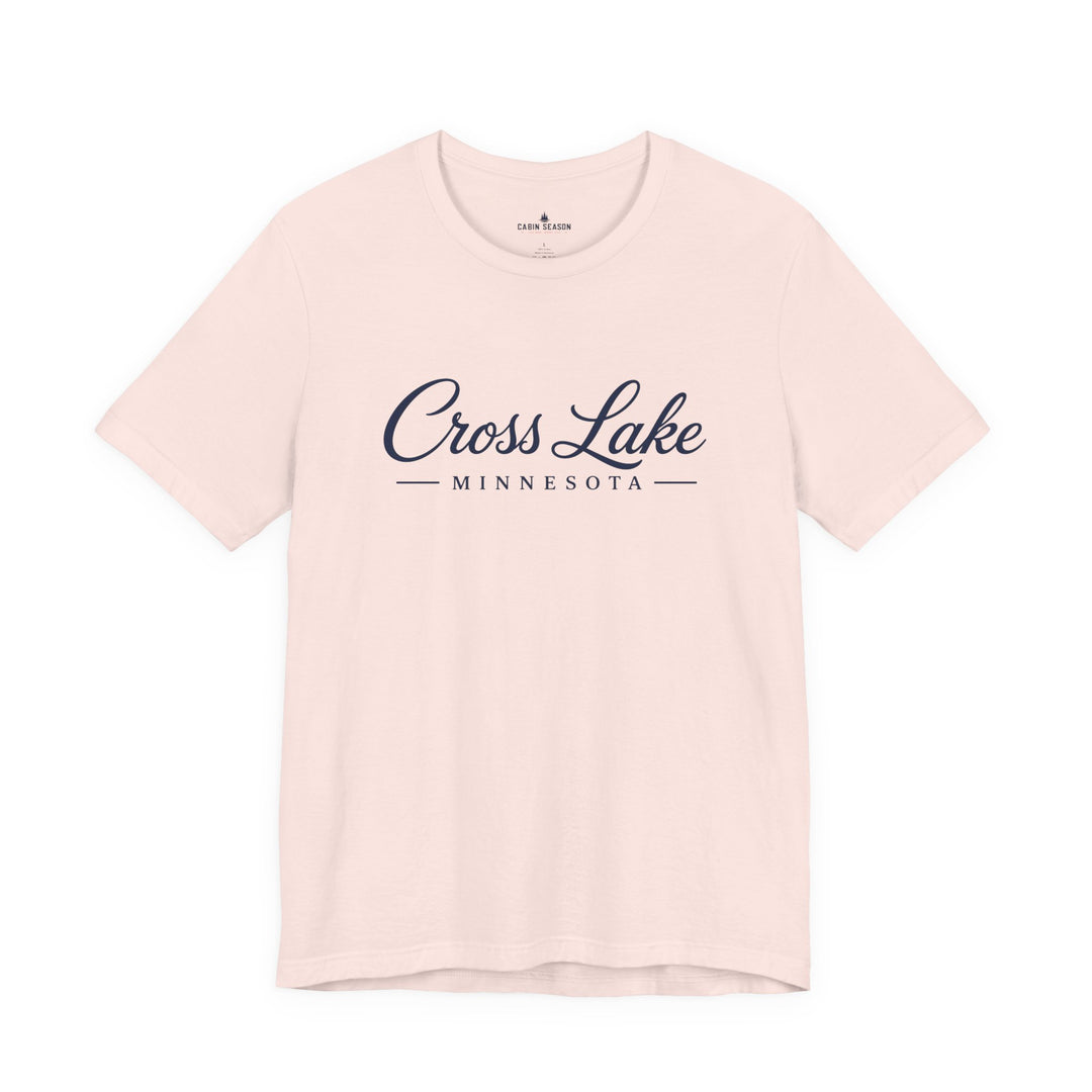 Cross Lake Minnesota Tee — Cross Lake Script T-Shirt