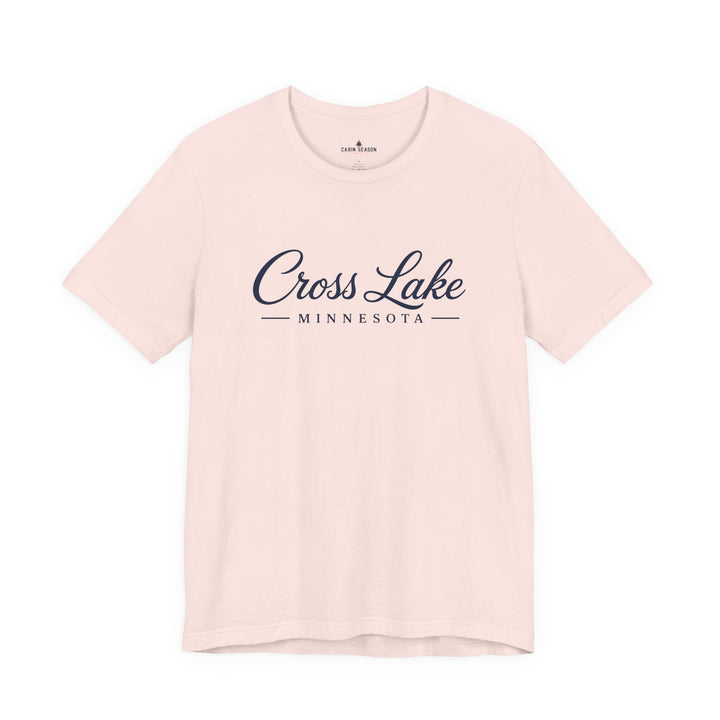 Cross Lake Minnesota Tee — Cross Lake Script T-Shirt