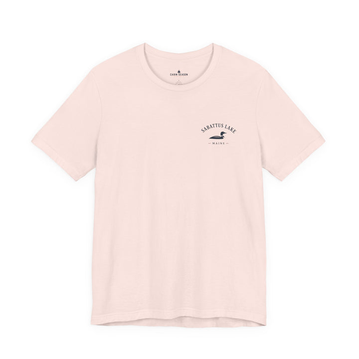 Sabattus Lake Sunset Boat Tee