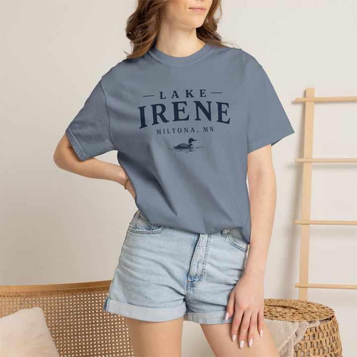 Lake Irene T-Shirt — Miltona MN Lake Tee with Loon Graphic
