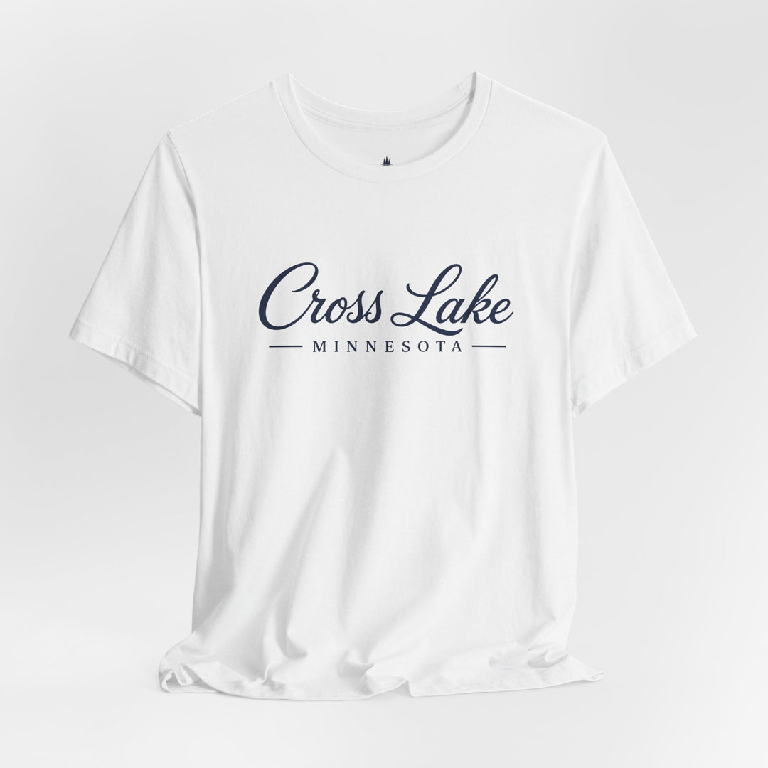 Cross Lake Minnesota Tee — Cross Lake Script T-Shirt