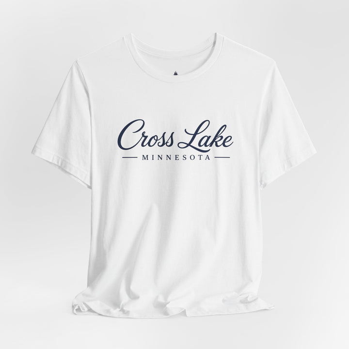 Cross Lake Minnesota Tee — Cross Lake Script T-Shirt