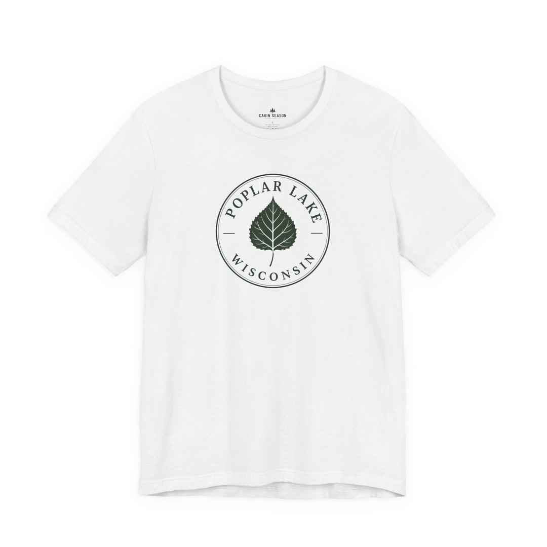 Poplar Lake Wisconsin Tee — Poplar Lake Leaf T-Shirt