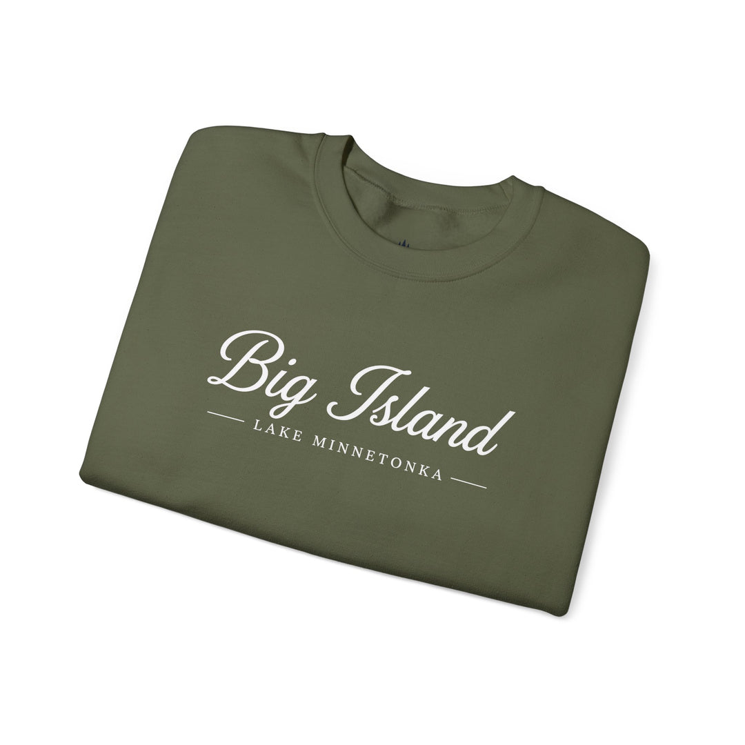 Big Island Crewneck Sweatshirt - Lake Minnetonka Script Pullover