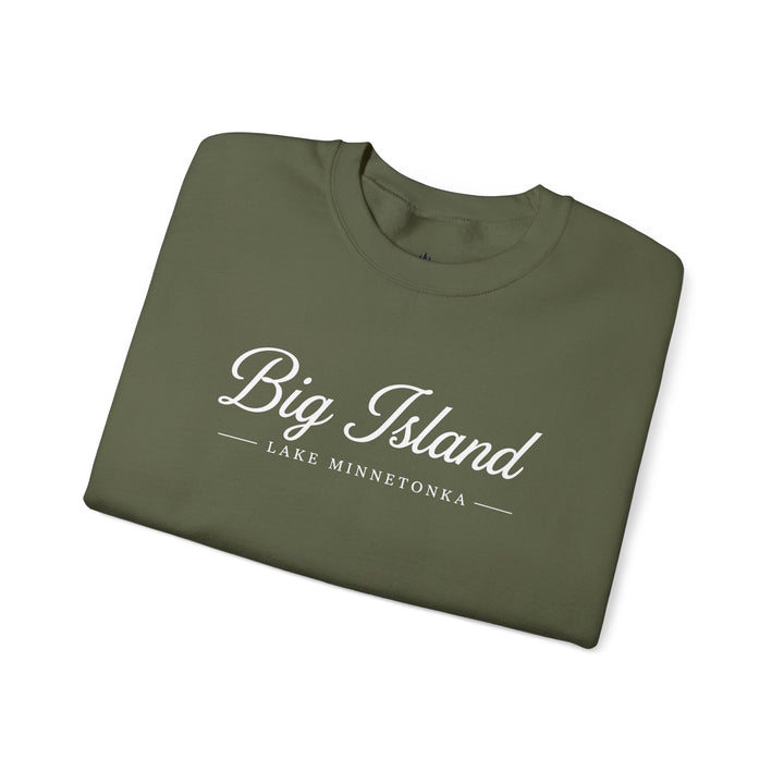 Big Island Crewneck Sweatshirt - Lake Minnetonka Script Pullover