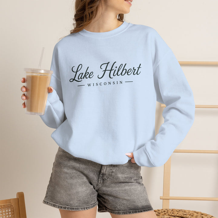 Lake Hilbert Wisconsin Crewneck Sweatshirt