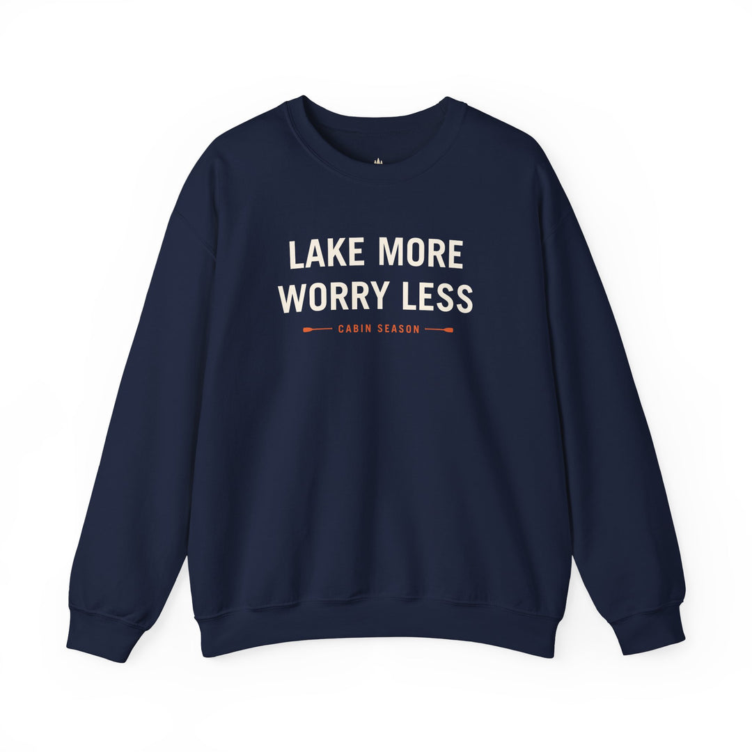 Cabin Season “Lake More, Worry Less” Crewneck Sweatshirt