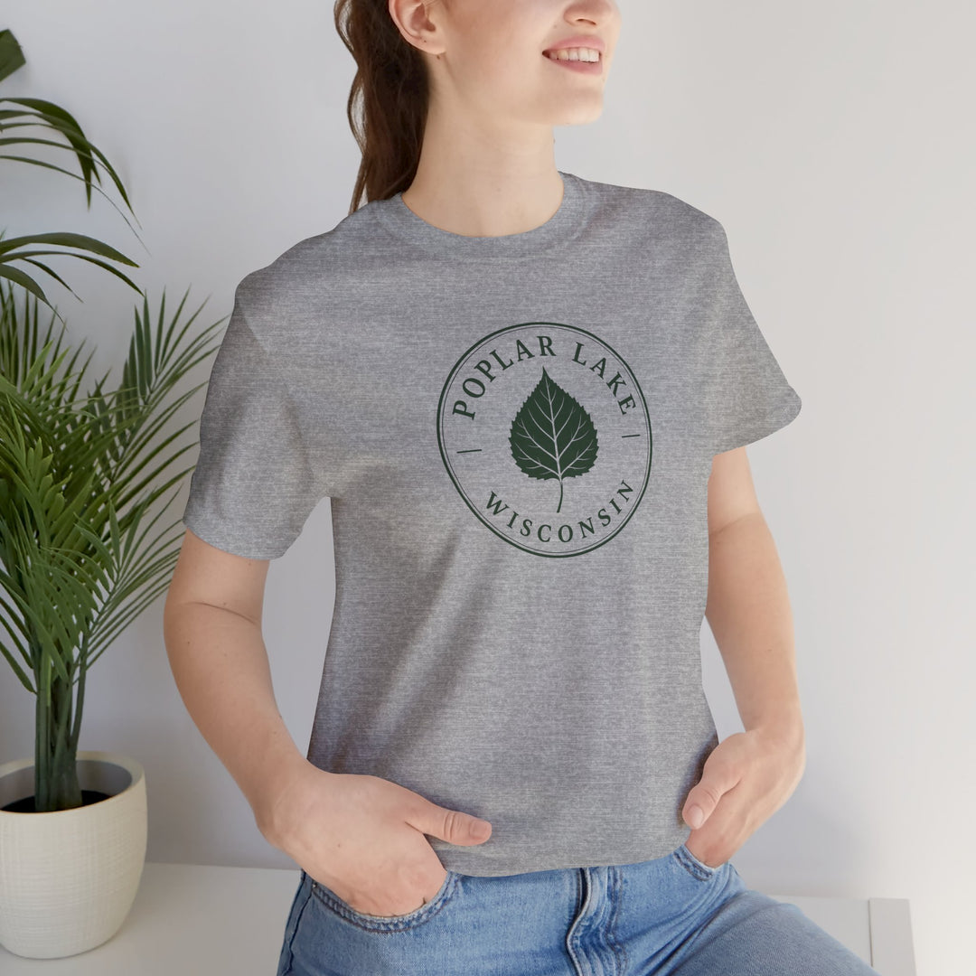 Poplar Lake Wisconsin Tee — Poplar Lake Leaf T-Shirt