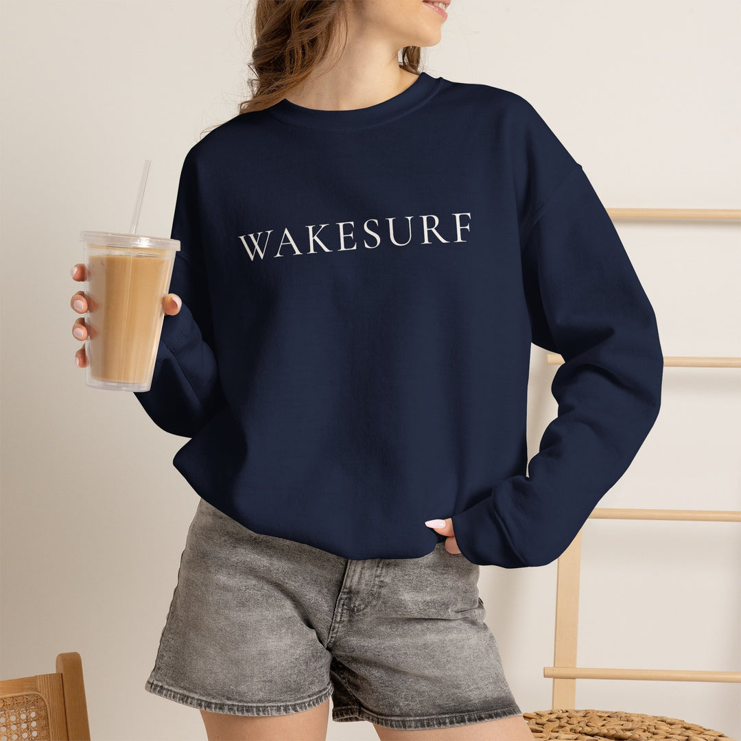 Wakesurf Sweatshirt | Wakesurfing Crewneck Sweatshirt