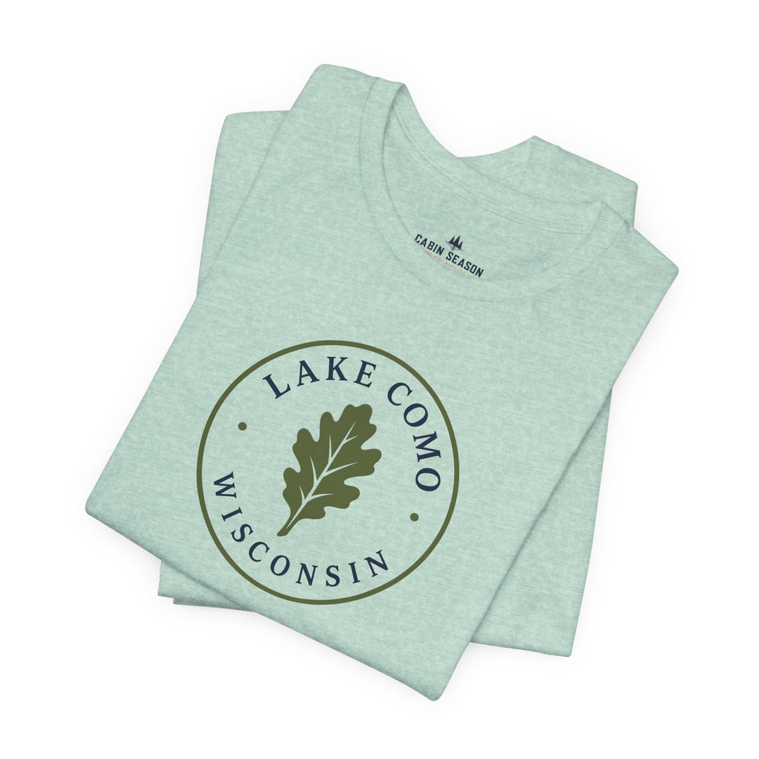 Lake Como Wisconsin Oak Leaf Tee