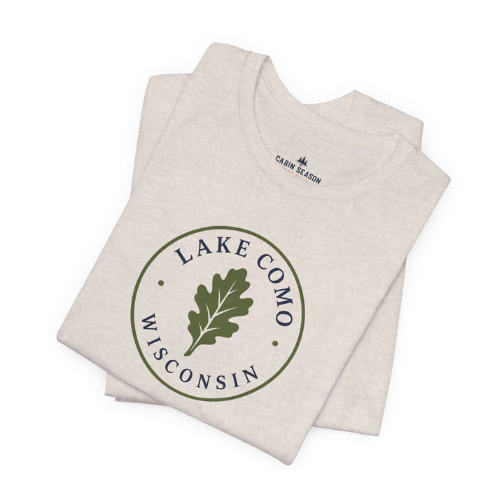 Lake Como Wisconsin Oak Leaf Tee