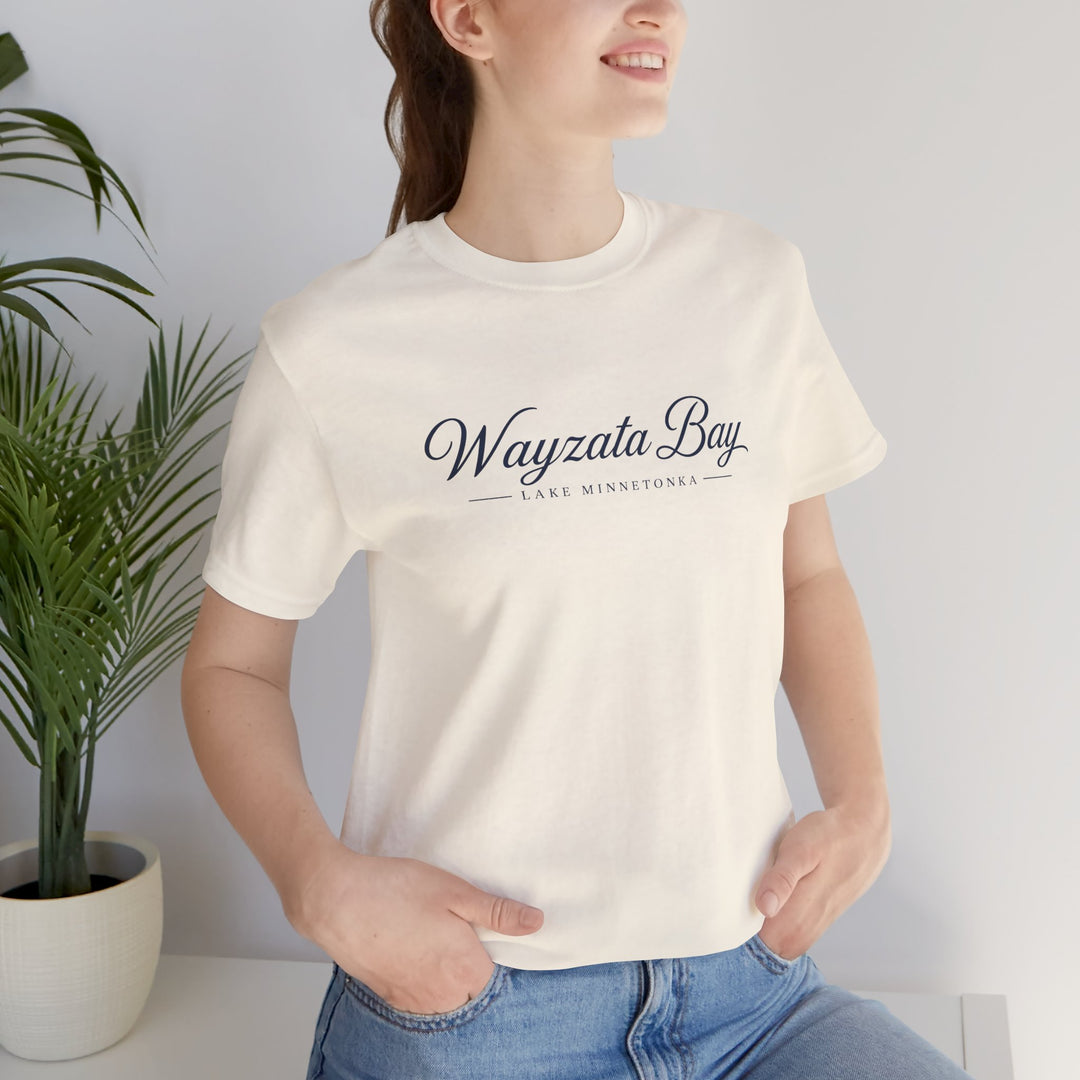 Wayzata Bay Script Tee - Minnesota Lake Script T-Shirt