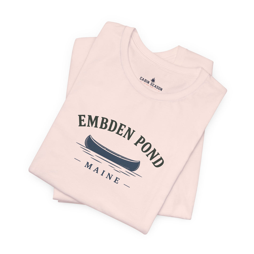 Embden Pond Maine Canoe Tee