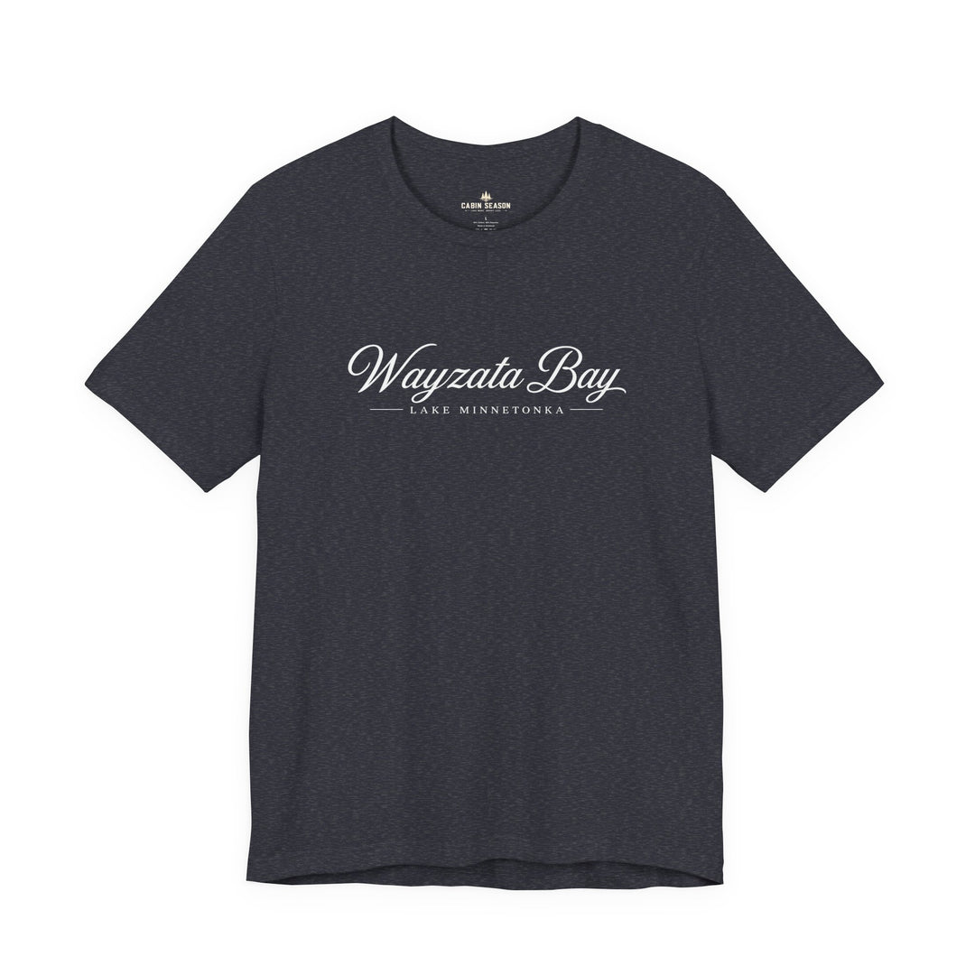 Wayzata Bay Script Tee - Minnesota Lake Script T-Shirt