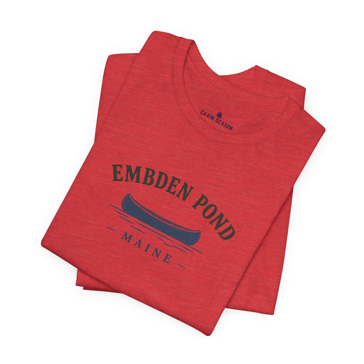 Embden Pond Maine Canoe Tee