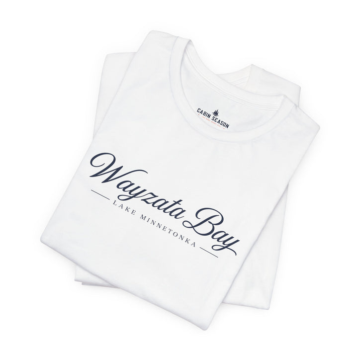 Wayzata Bay Script Tee - Minnesota Lake Script T-Shirt