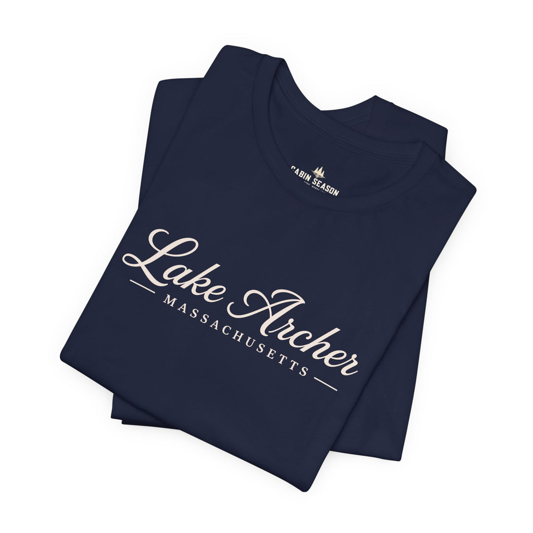 Lake Archer Massachusetts Script T-Shirt