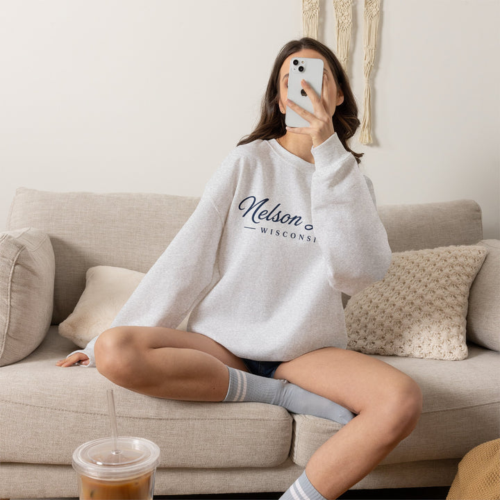 Nelson Lake Wisconsin Crewneck Sweatshirt