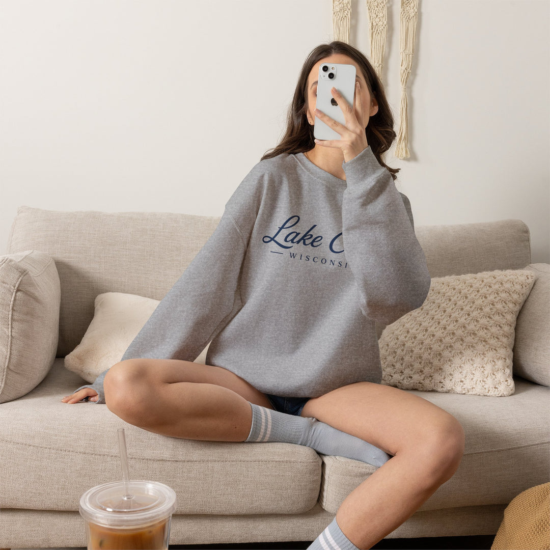 Lake Como Wisconsin Crewneck Sweatshirt