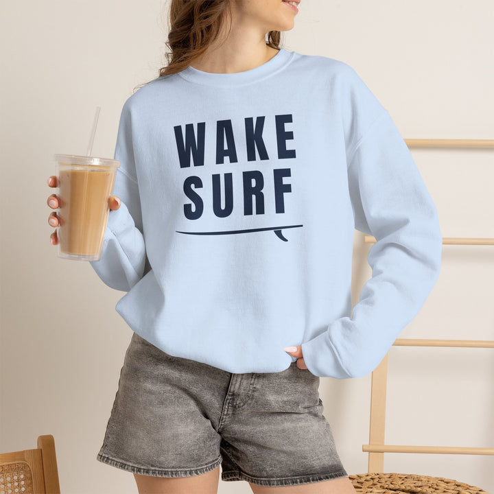 Wake Surf Sweatshirt | Wake Surfing Crewneck Sweatshirt