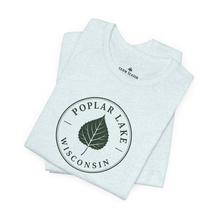 Poplar Lake Wisconsin Tee — Poplar Lake Leaf T-Shirt