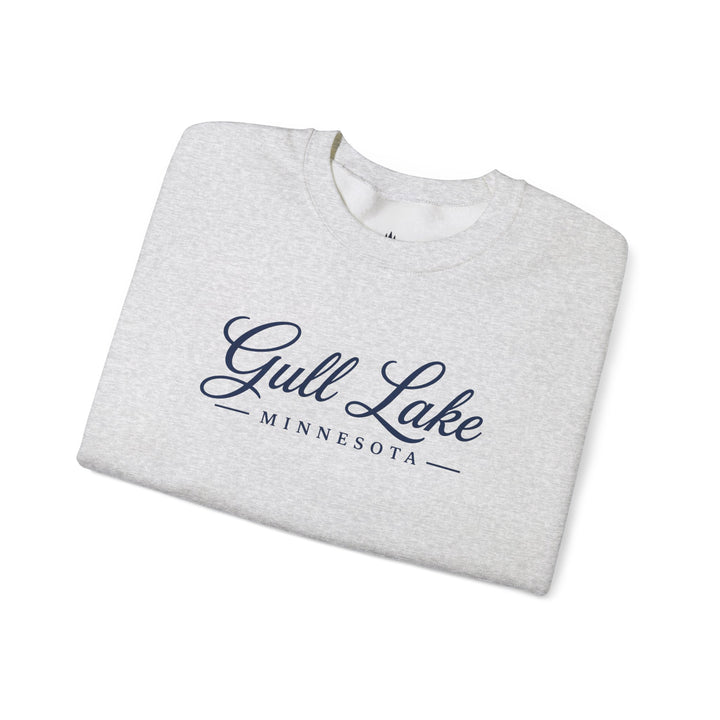 Gull Lake Minnesota Crewneck Sweatshirt - Gull Lake Script Sweatshirt