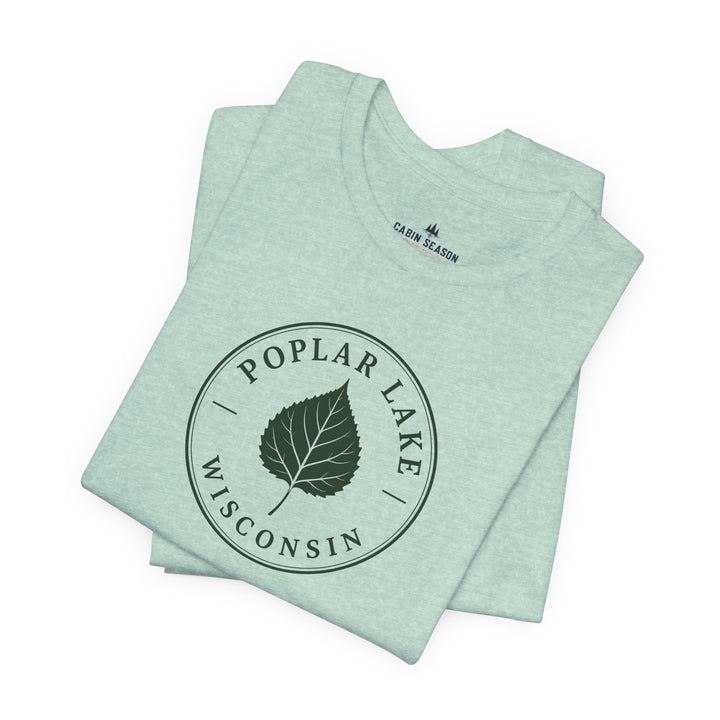 Poplar Lake Wisconsin Tee — Poplar Lake Leaf T-Shirt