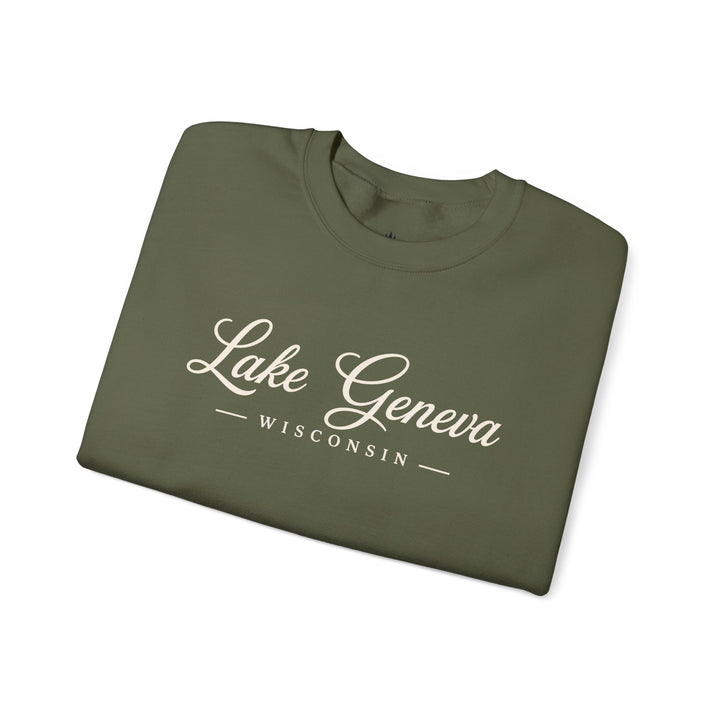 Lake Geneva Wisconsin Sweatshirt | Wisconsin Lake Script Shirt
