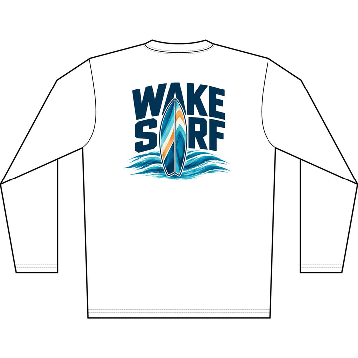 Wake Surf Long Sleeve UPF 50+ Sun Shirt