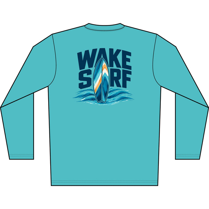 Wake Surf Long Sleeve UPF 50+ Sun Shirt