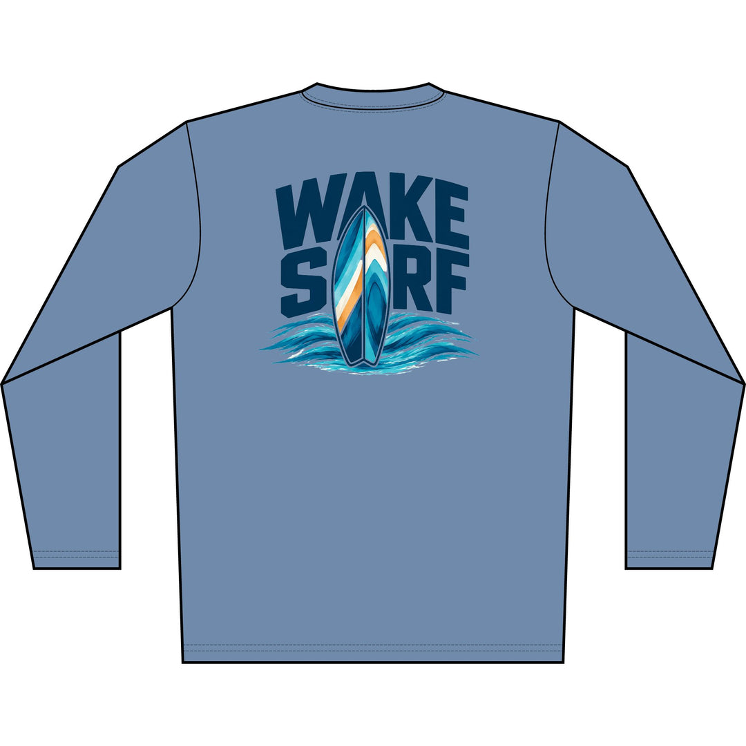 Wake Surf Long Sleeve UPF 50+ Sun Shirt