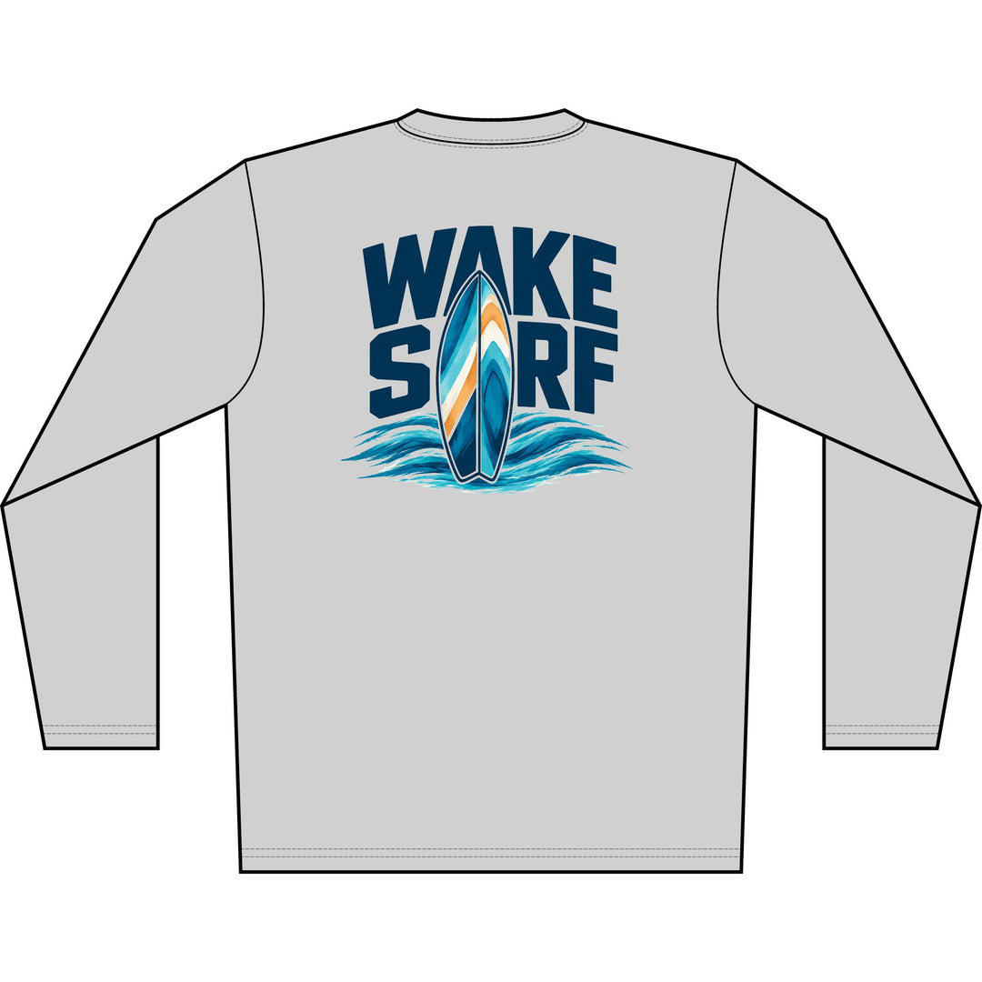 Wake Surf Long Sleeve UPF 50+ Sun Shirt
