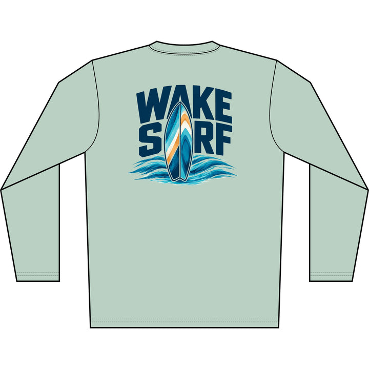 Wake Surf Long Sleeve UPF 50+ Sun Shirt