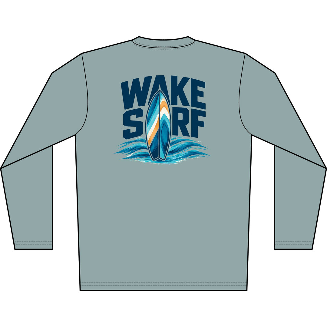 Wake Surf Long Sleeve UPF 50+ Sun Shirt