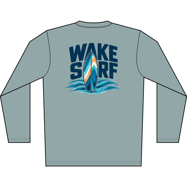 Wake Surf Long Sleeve UPF 50+ Sun Shirt