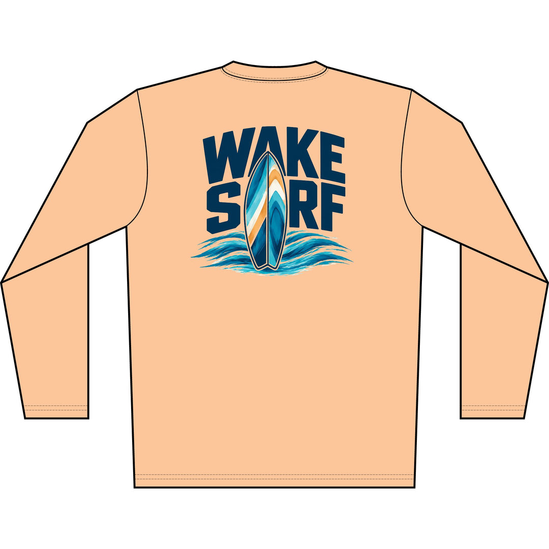 Wake Surf Long Sleeve UPF 50+ Sun Shirt