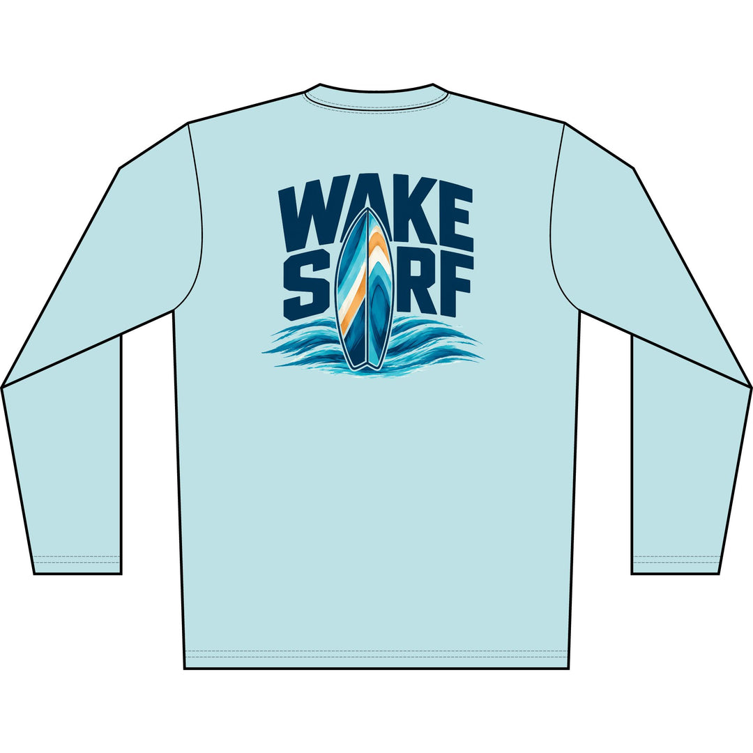 Wake Surf Long Sleeve UPF 50+ Sun Shirt