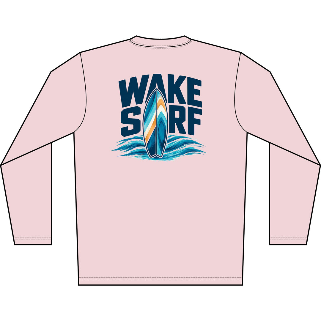 Wake Surf Long Sleeve UPF 50+ Sun Shirt