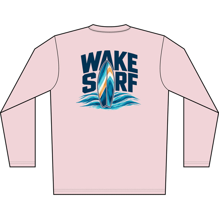Wake Surf Long Sleeve UPF 50+ Sun Shirt