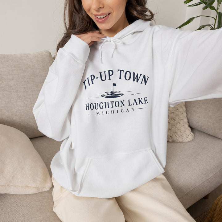 Tip-Up Town Houghton Lake Hoodie – Ice Fishing Sweatshirt